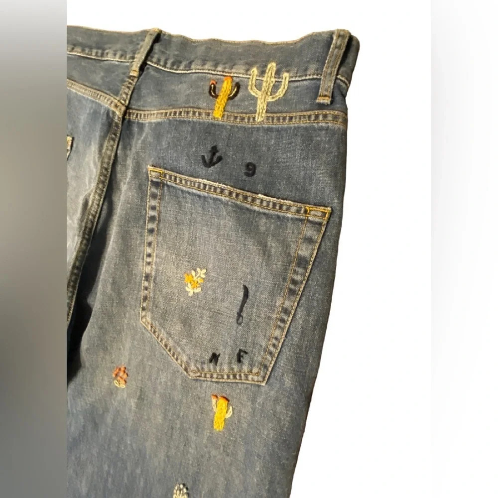 Nick Fouquet Uzzi Embroidered-motif Straight Leg Jeans - Picture 11 of 16